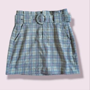 Windsor | sage plaid skirt